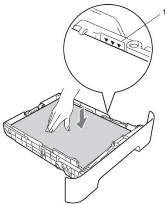 BROTHER DCP-7057W - Papier in de standaardpapierlade plaatsen - 4