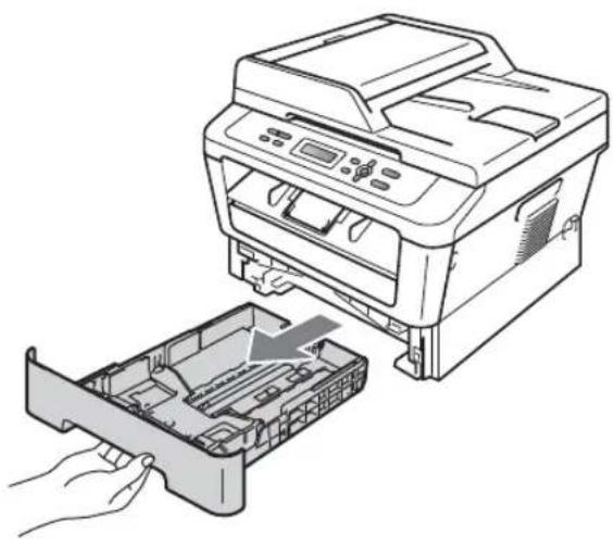 BROTHER DCP-7057W - Papier in de standaardpapierlade plaatsen - 1