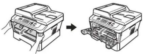 BROTHER DCP-7057W - Papier is vastgelopen aan de achterkant van de machine - 1