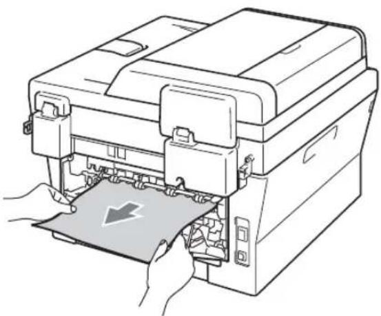 BROTHER DCP-7057W - Papier is vastgelopen aan de achterkant van de machine - 7
