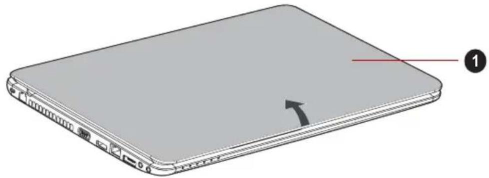 TOSHIBA Satellite L655D - Het beeldscherm openen - 1