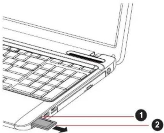 TOSHIBA Satellite L655D - Een geheugenmedium verwijderen - 1