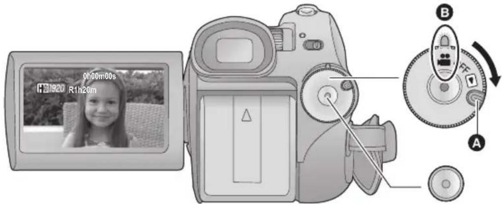 PANASONIC HDC-HS100E - Snel inschakelen - 1