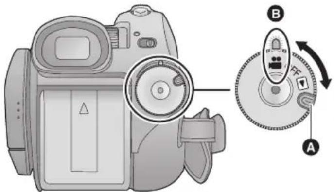 PANASONIC HDC-HS100E - Sluit de afdekking van de SD-kaart zorgvuldig. - 1