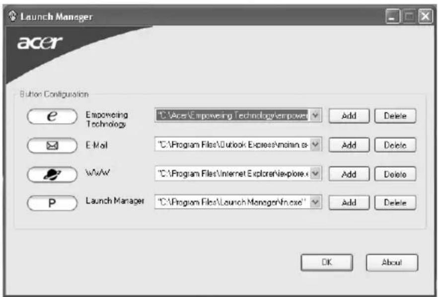 ACER Aspire 9424 - Launch Manager - 1