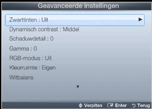 SAMSUNG UE32D4003 - Geavanceerde instellingen - 3