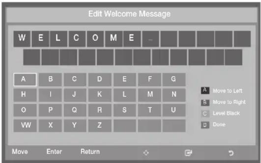 SAMSUNG HG46EB675 - Welcome Message - 2