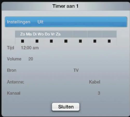 SAMSUNG UE55D6530 - De Aan /Uit Timer instellen - 2