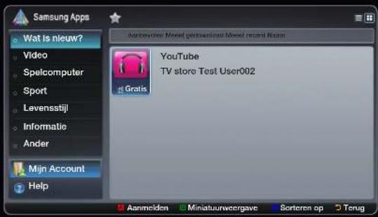 SAMSUNG UE55D6530 - De gekleurde toetsen met de Samsung Apps gebruiken. - 1