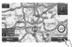 KIA 2010 Navigation - Een andere kaartschaal kiezen - 1