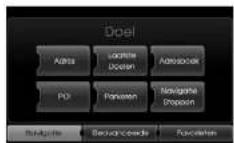 KIA 2010 Navigation - Het reisdoelmenu gebruiken - 1