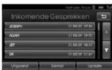 KIA 2010 Navigation - Een nummer in de lijst van recente telefoontjes bellen - 4