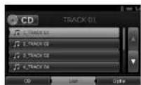 KIA 2010 Navigation - Een map/bestand opzoeken met de lijst Disc - Audio CD USB Disc - MP3/WMA - 2