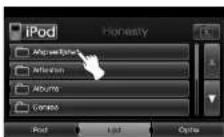 KIA 2010 Navigation - Muziek zoeken iPod - 2