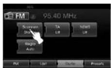 KIA 2010 Navigation - Zendfrequencies scannen - 1