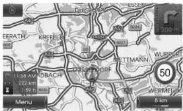 MERATH KREFEEL 1.584 AM DBACH 222 km 109 h DNJSPOR ESSEN 200 H WETTMANN WUPPIR 50 MERACE 5 km Menu