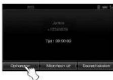 KIA 2010 Navigation - Bellen door invoeren van het telefoonnummer - 2