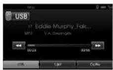 KIA 2010 Navigation - Voorbeeld 2: De usb (of cd)-afspeellijst veranderen - 1
