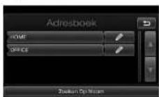 KIA 2010 Navigation - Adressenboek - 1