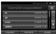 KIA 2010 Navigation - Een nummer in de lijst van recente telefoontjes bellen - 3