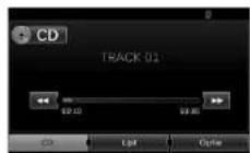 KIA 2010 Navigation - Audio-cd's en mp3-, wma-, usb- en iPod-bestanden afs-pelen Disc - 1