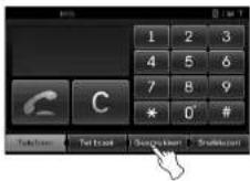 KIA 2010 Navigation - Een nummer in de lijst van recente telefoontjes bellen - 1