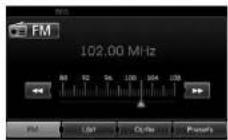 KIA 2010 Navigation - Voorbeeld 1: Naar de fm-band en een fm-frequentie overschakelen - 2