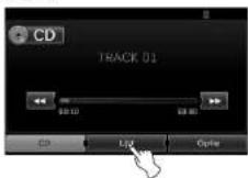 KIA 2010 Navigation - Een map/bestand opzoeken met de lijst Disc - Audio CD USB Disc - MP3/WMA - 1