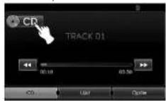 KIA 2010 Navigation - Een bron op het scherm kiezen - 1
