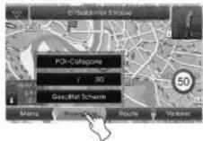 KIA 2010 Navigation - Overzicht kaartmenu Werken met het kaartmenu - 3