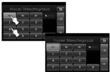 Invoer Breedtegraad 42 50 25 N 1 2 3 4 5 6 7 8 9 Invoer Breedtegraad 42 50 25 N 1 2 3 4 5 6 7 8 9 D