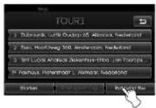 KIA 2010 Navigation - Een reisdoel of tussenstop be-werken of wissen - 1