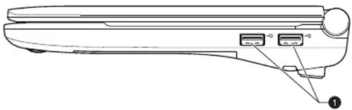 TOSHIBA NB520 - Rechterkant - 1