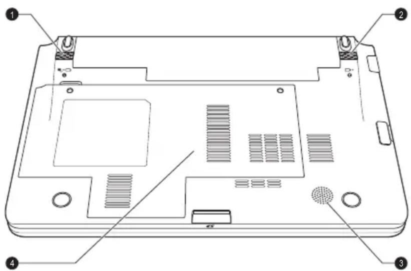 TOSHIBA NB520 - Onderkant - 1