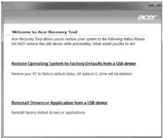ACER Travelmate 5725 - Vooraf geïnstalleerde software en stuurprogramma's herstellen - 1