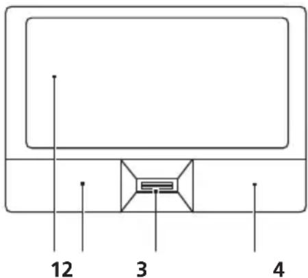 ACER Extensa 5410 - Werken met het touchpad (met vingerafdruklezer) - 1