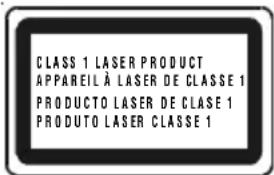 CLASS 1 LASER PRODUCT APPAREIL À LASER DE CLASSE 1 PRODUCTO LASER DE CLASE 1 PRODUTO LASER CLASSE 1