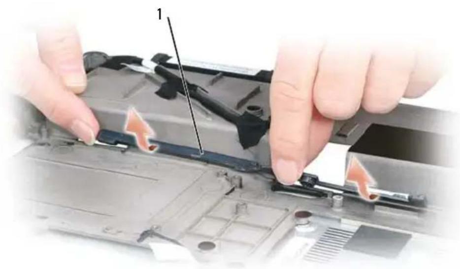 DELL Precision M6500 - De batterijvergrendeling verwijderen - 8