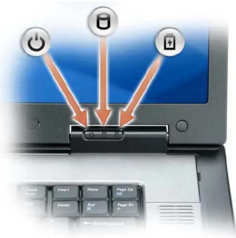 DELL Precision M6500 - APPARAATSTATUSLAMPJES - 1