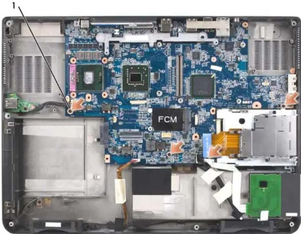 DELL Precision M6500 - Het moederbord verwijderen - 9