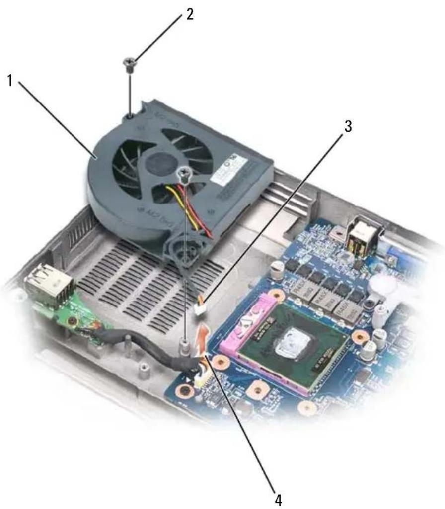 DELL Precision M6500 - De ventilator(s) verwijderen - 4