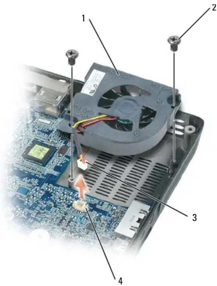 DELL Precision M6500 - De ventilator(s) verwijderen - 5