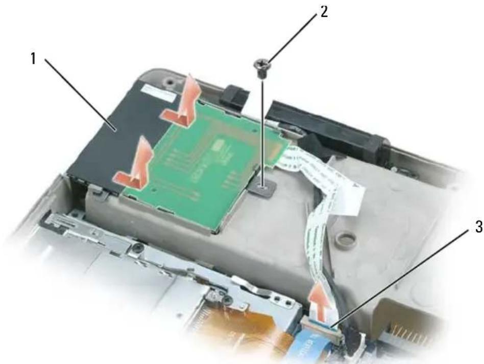 DELL Precision M6500 - De Smart Card-lezer verwijderen - 4
