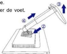 e. er de voet.