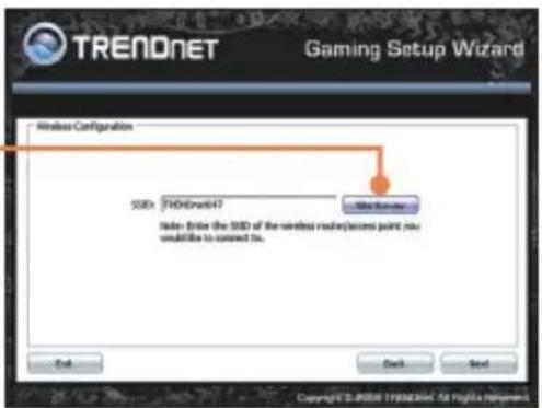 TRENDNET Gaming Setup Wizard Wireless Configuration SSD: FRODNet647 Note: Enter the SSD of the wireless read/Pass point you would like to connect it. Edit Back Next Copyright © 2008 FRODNET647 Magita Repair