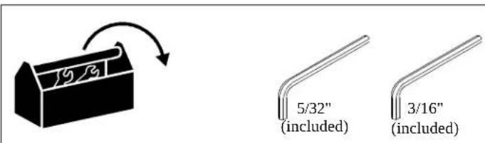 Chief KSA1017S - TOOLS REQUIRED FOR INSTALLATION - 1
