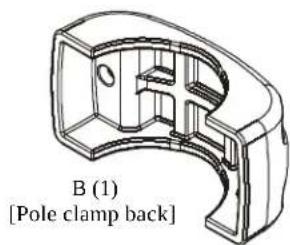 B (1) [Pole clamp back]