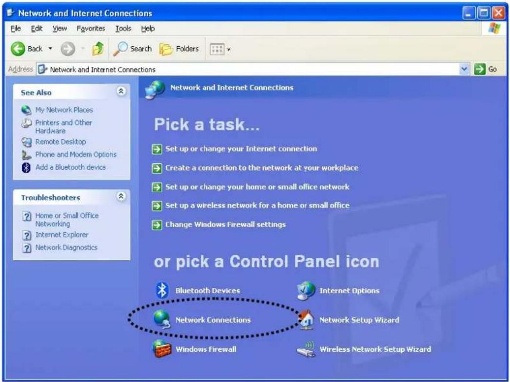 AIRLIVE WN-360USB - Click 'Network Connections'. - 1