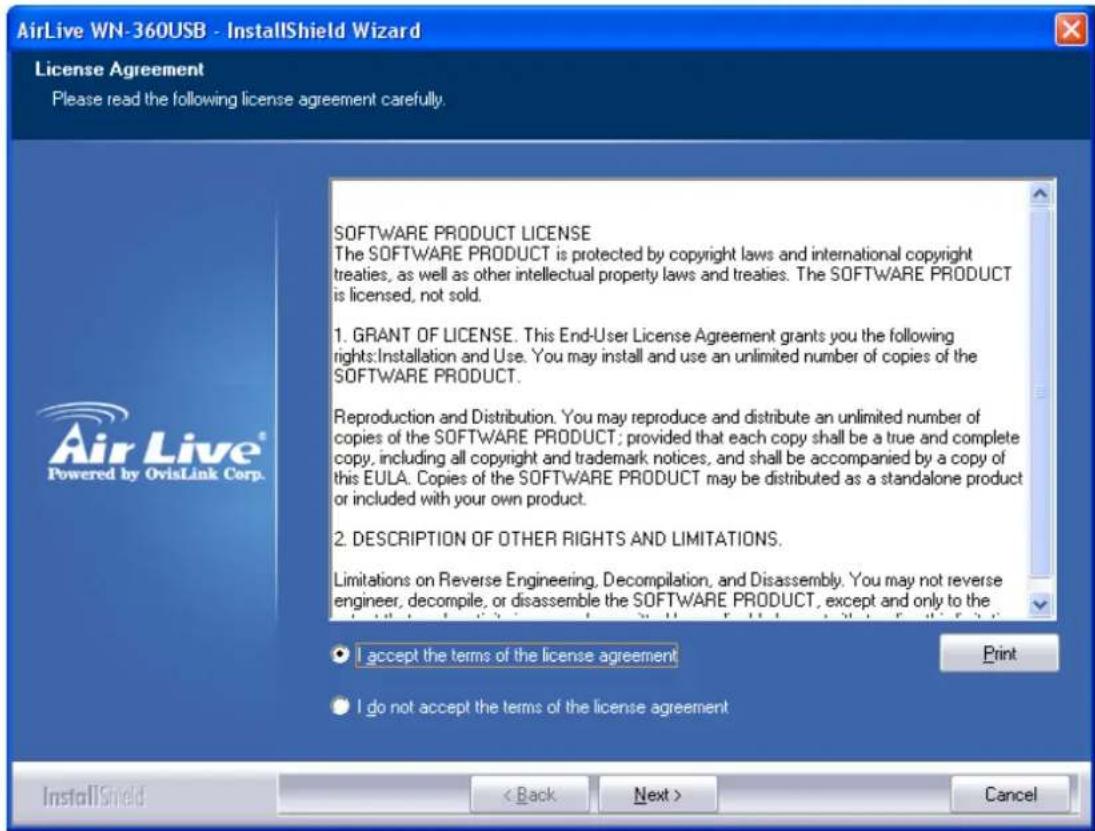 AIRLIVE WN-360USB - Network Card Installation - 3