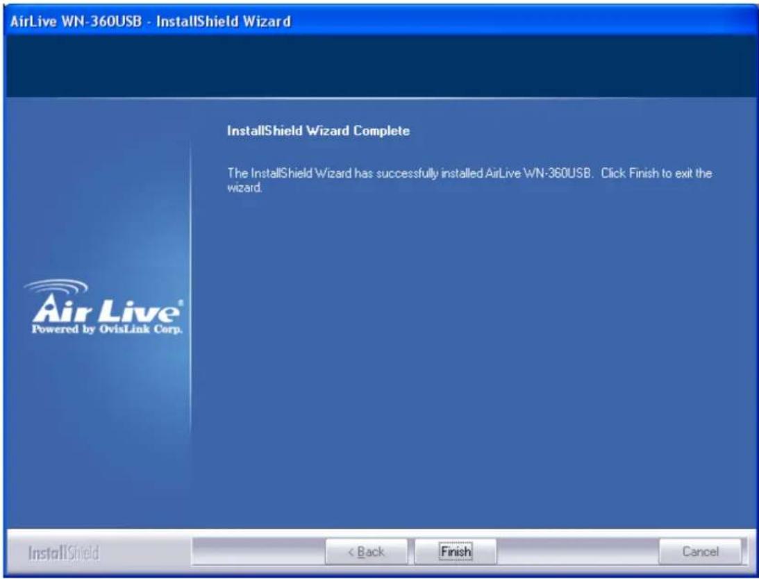 AIRLIVE WN-360USB - Network Card Installation - 7
